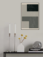 Black and White Minimal Series #1 Poster och Canvastavla