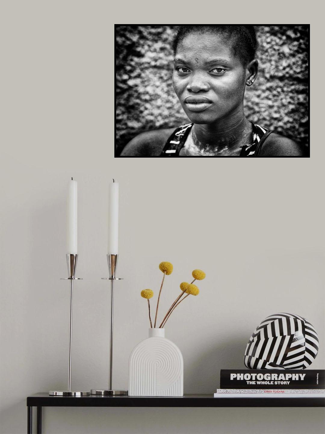 Woman from Benin. Poster och Canvastavla