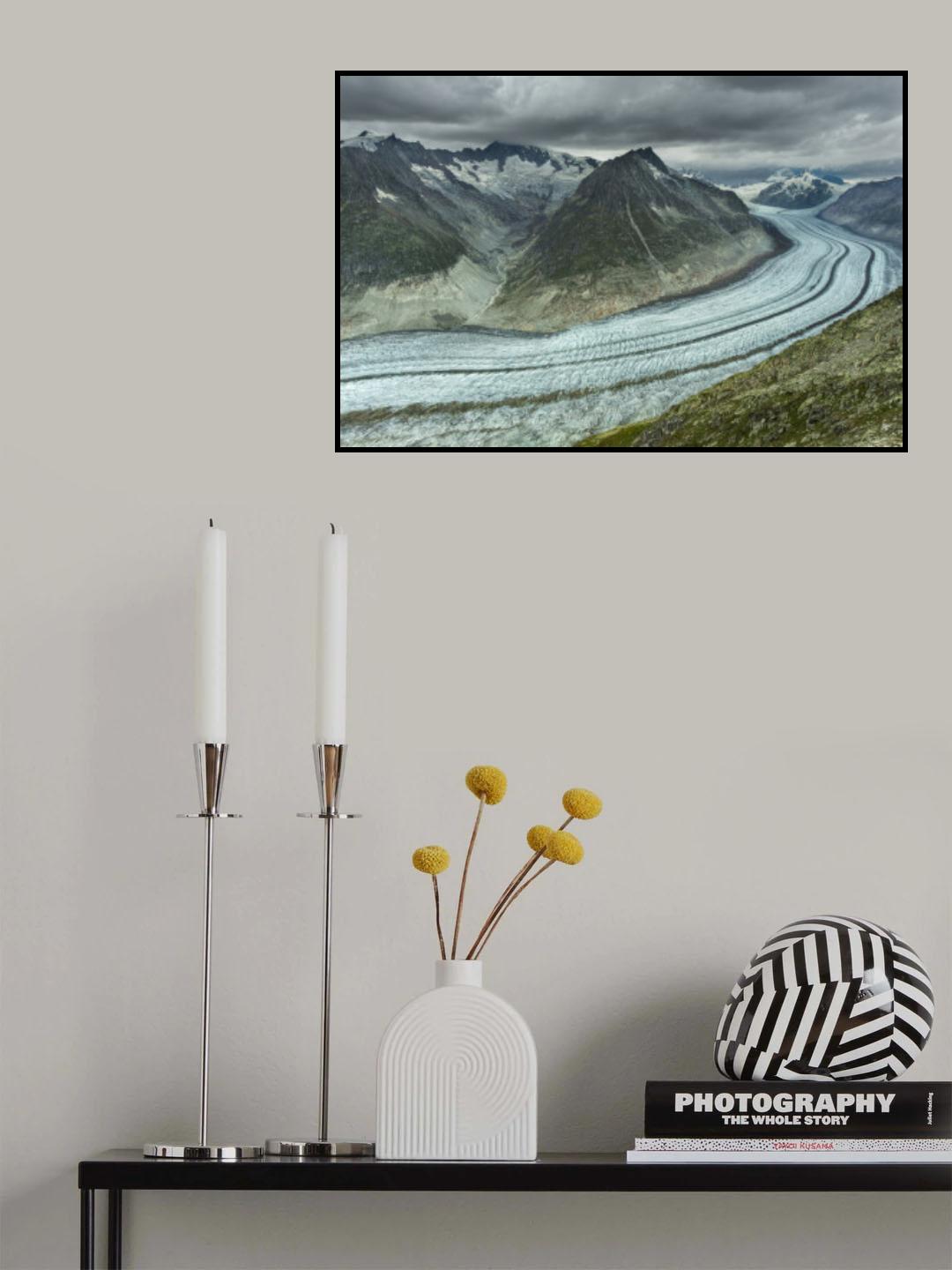 Aletsch glacier Poster och Canvastavla