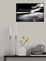 Beach Black &amp; White Poster och Canvastavla