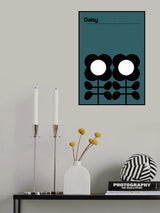 Daisy Teal Poster och Canvastavla