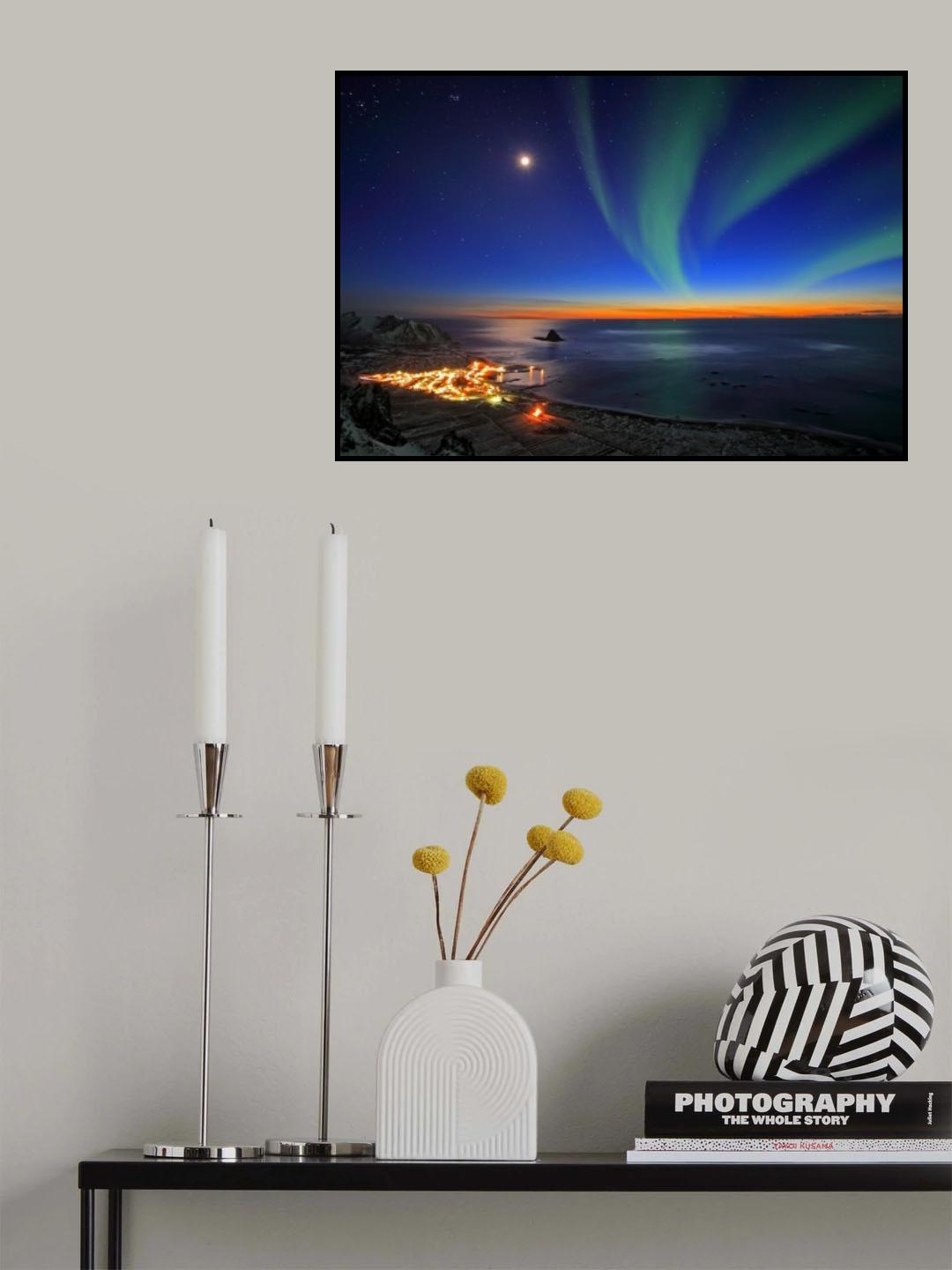 Sunset at Bleik Poster och Canvastavla