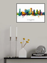St Petersburg Florida Skyline Poster och Canvastavla