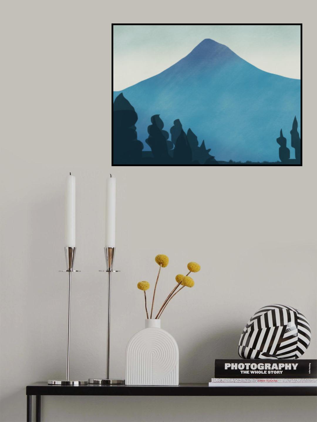 Blue Mountain Poster och Canvastavla