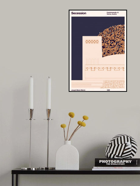 Secession Cream Poster och Canvastavla