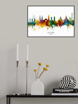 Helsinki Finland Skyline Poster och Canvastavla