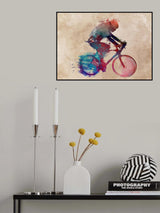 Cycling sport art 37 Poster och Canvastavla