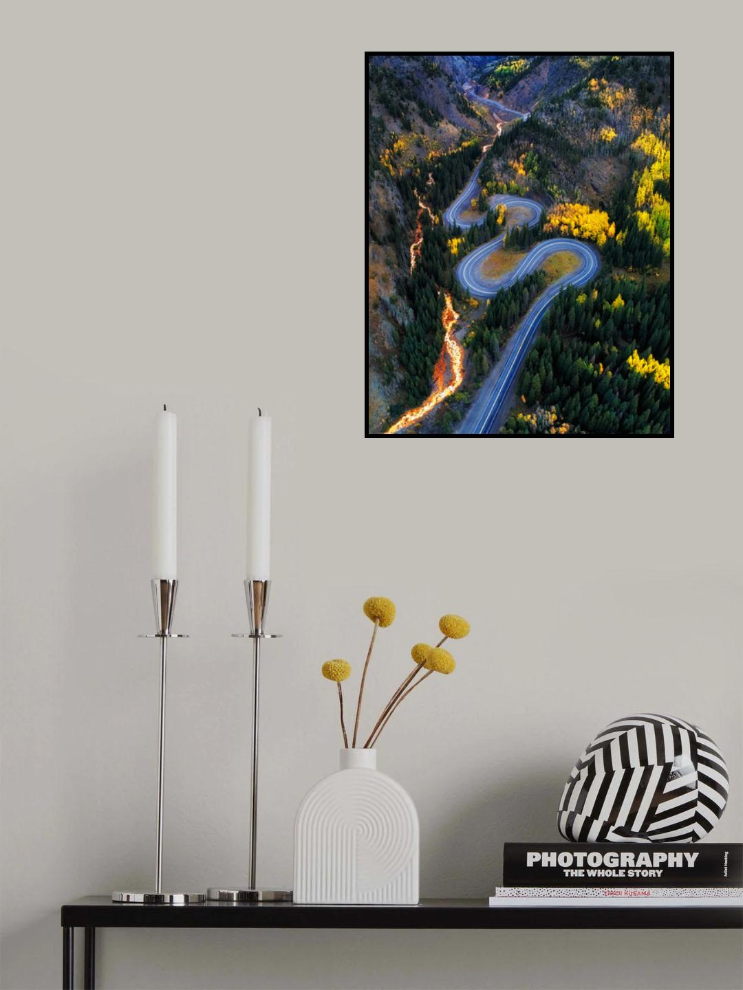 Autumn Curves Poster och Canvastavla
