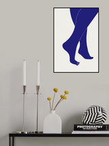 Tip Toe Blue Poster och Canvastavla
