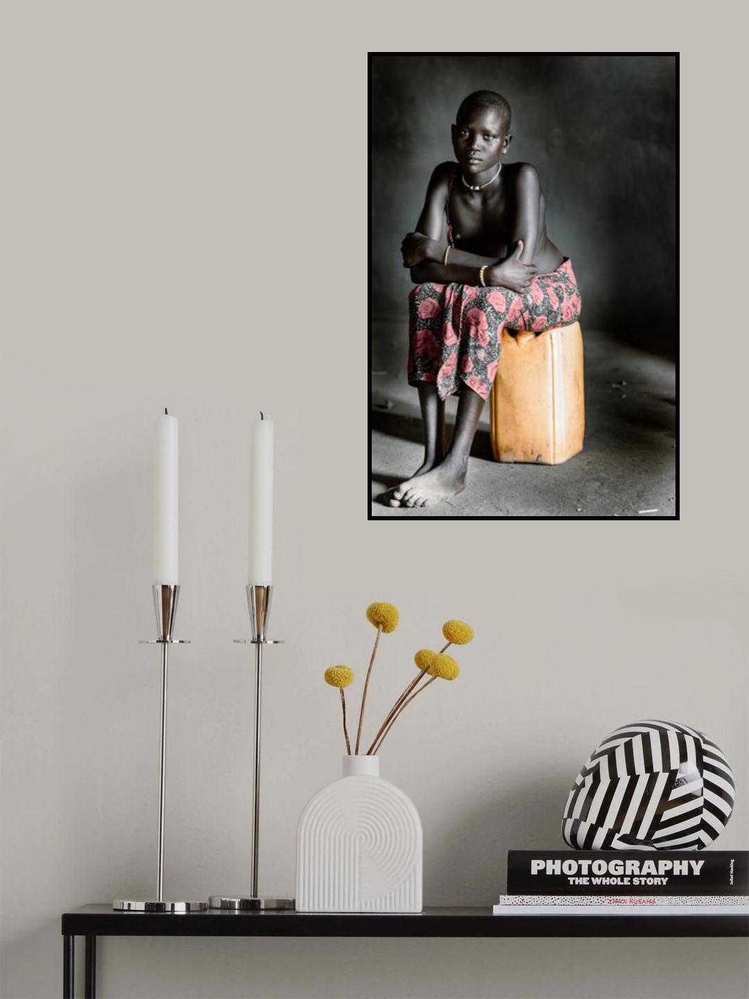 Young Mundari girl Poster och Canvastavla
