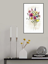 Wild Floral in rich shades Poster och Canvastavla