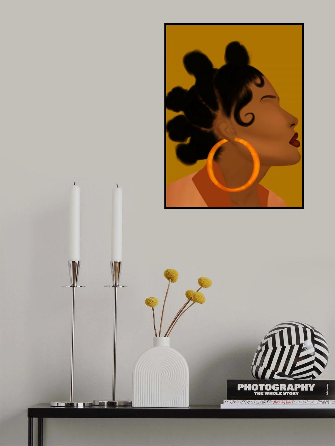 BLACK GIRL Poster och Canvastavla