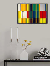 light and coloured verticals Poster och Canvastavla
