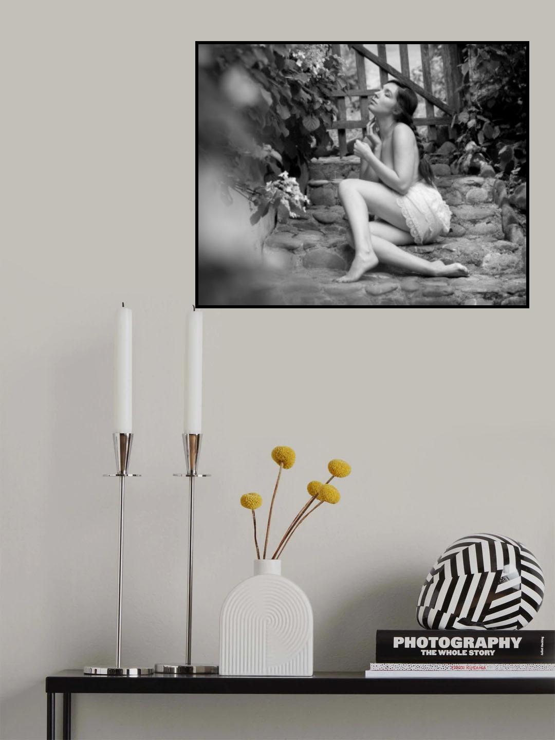 das Mädchen in Nachbars Garten Poster och Canvastavla