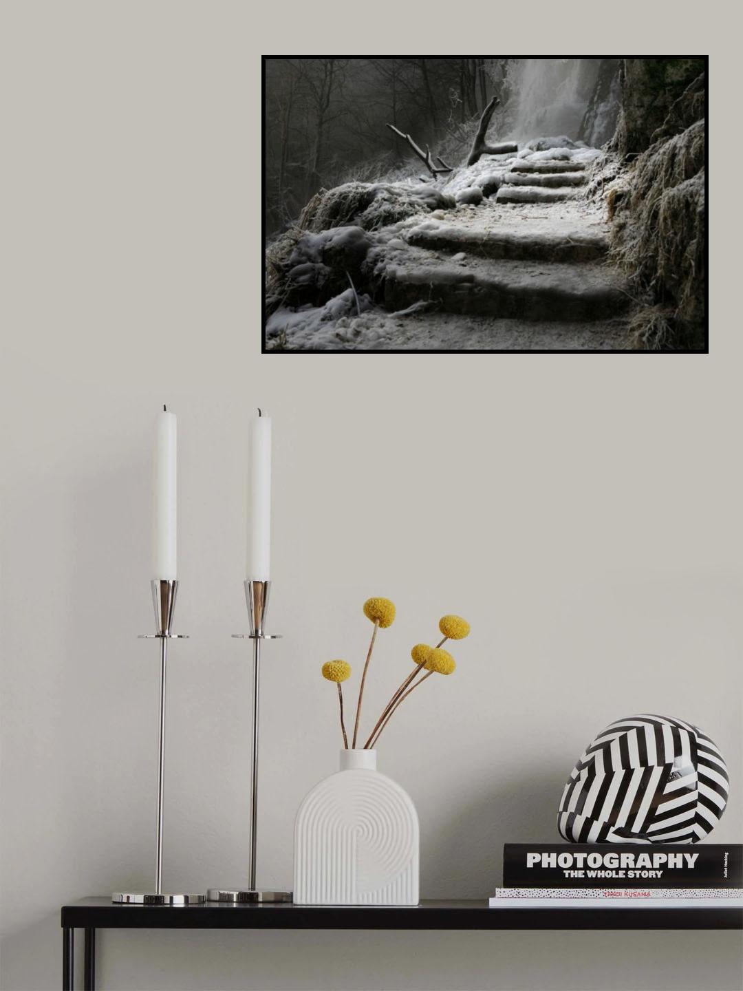Der Weg zum Wasserfall Poster och Canvastavla