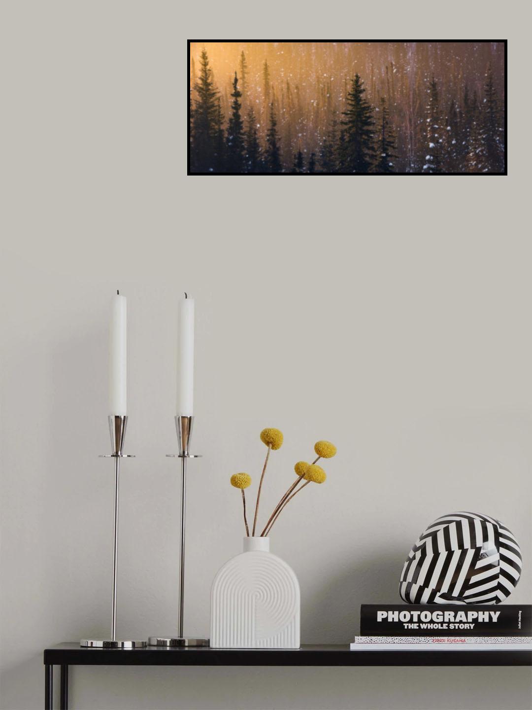 Snow Flakes Poster och Canvastavla