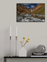 Hengifoss, Iceland Poster och Canvastavla