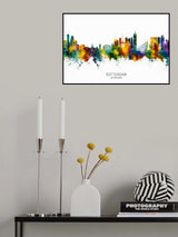 Rotterdam The Netherlands Skyline Poster och Canvastavla