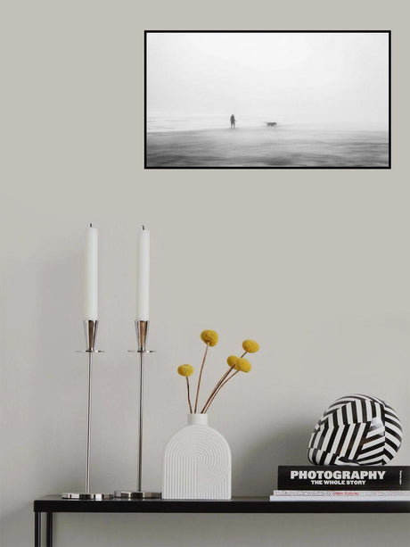 Woman and dog Poster och Canvastavla
