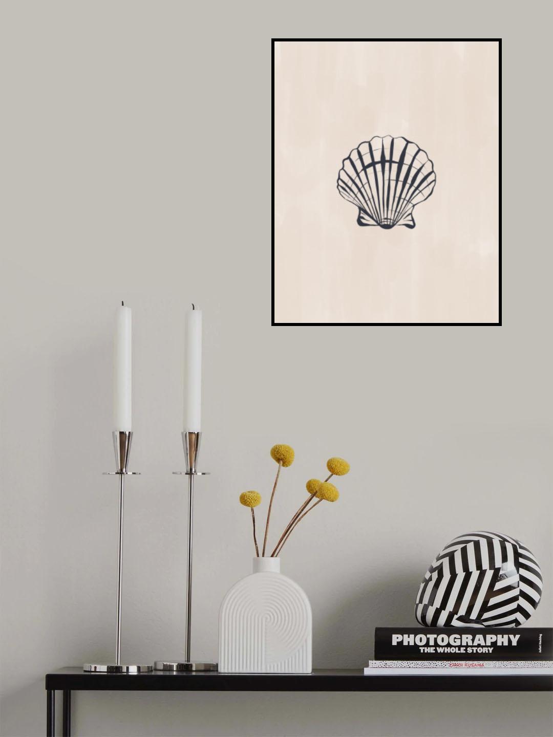 Seashell Poster och Canvastavla