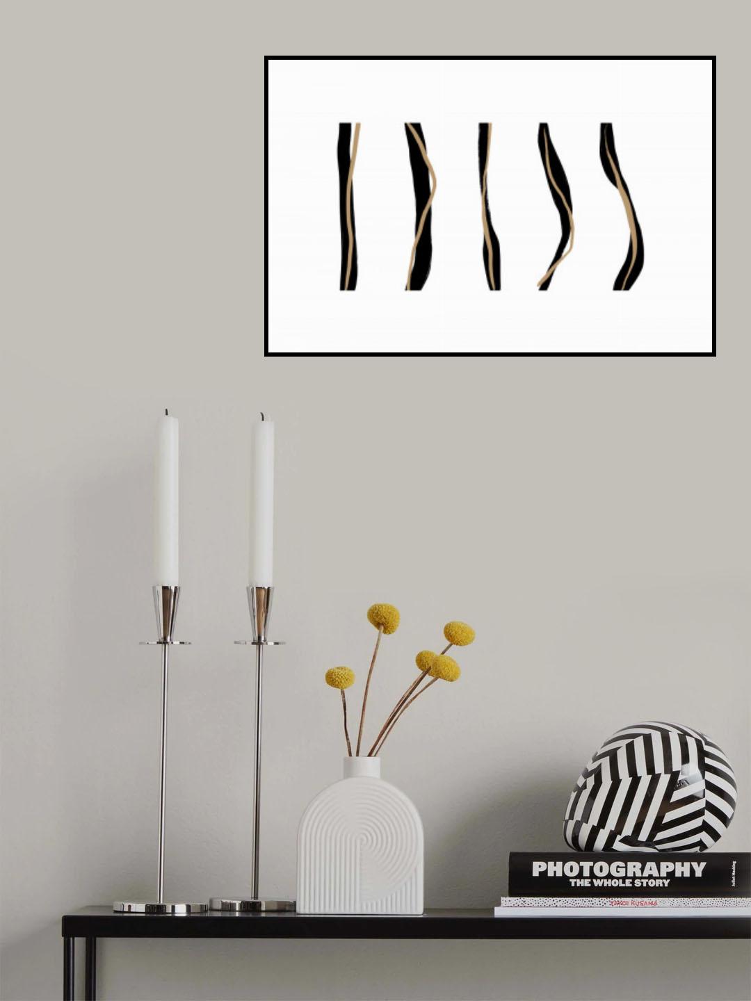 Double Line Poster och Canvastavla