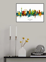 Las Vegas Nevada Skyline Poster och Canvastavla