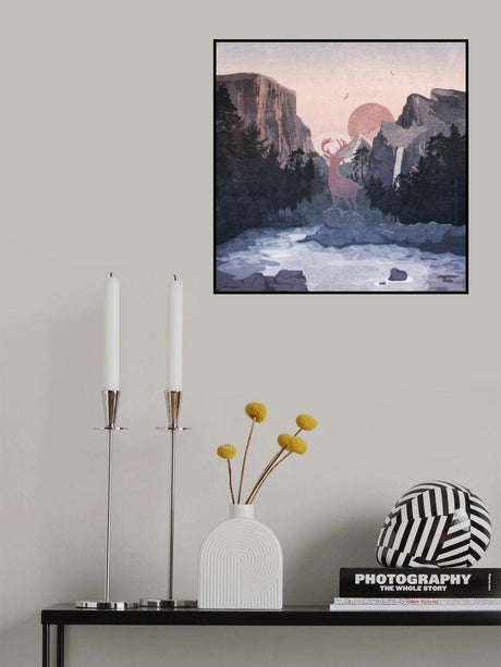 Sephia Yosemite Poster och Canvastavla