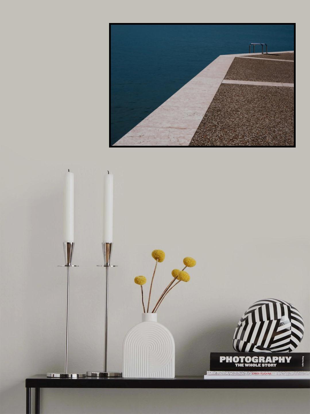 only one bathing ladder Poster och Canvastavla