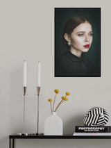 Portrait of redhead woman Poster och Canvastavla