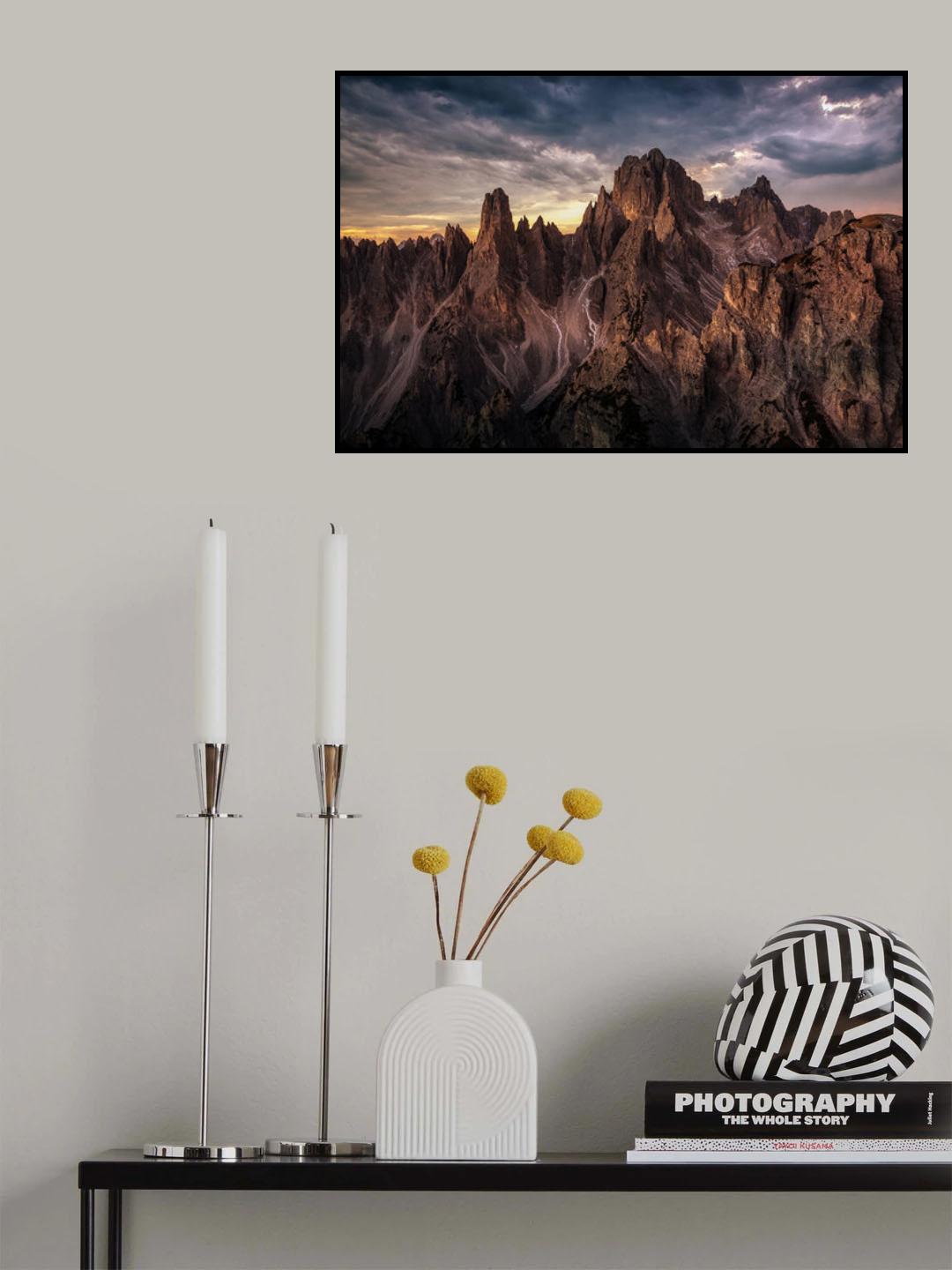 Dolomite Mountains Poster och Canvastavla