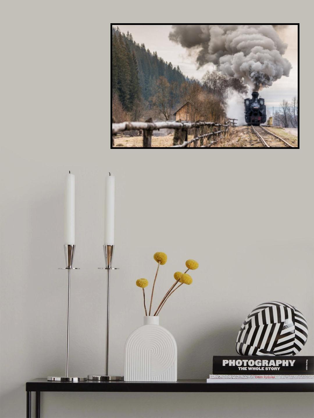 The steam train Poster och Canvastavla