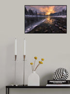 Icy morning on fire Poster och Canvastavla
