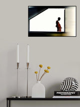 Red Doll White window Poster och Canvastavla