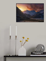 Sunrise in the peaks A730097 Poster och Canvastavla