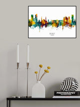 Beirut Lebanon Skyline Poster och Canvastavla