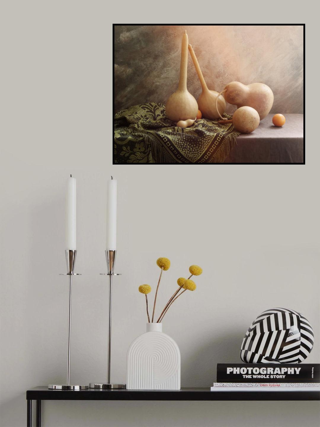 Still life with medicinal pumpkins Poster och Canvastavla
