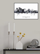 Southend-on-Sea England Skyline Poster och Canvastavla