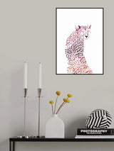 Pink Cheetah Poster och Canvastavla