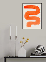 Orange Wiggle Poster och Canvastavla