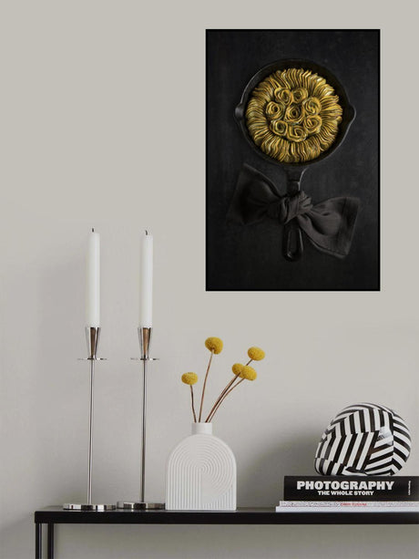 Yellow and green zucchini ratatouille flower Poster och Canvastavla