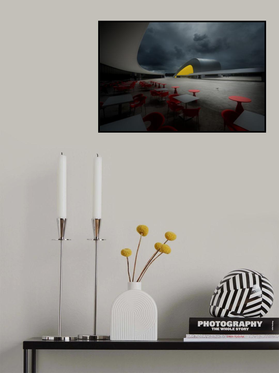 Centro Niemeyer Poster och Canvastavla