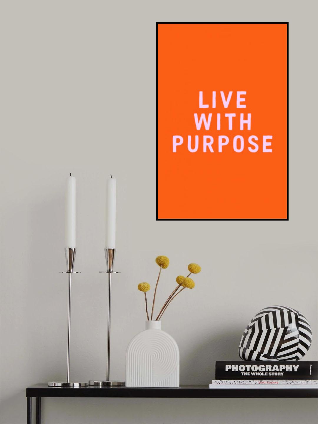 Live With Purpose Poster och Canvastavla