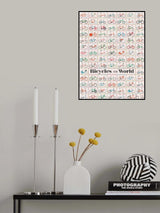 18x24 Bicycles of the World Poster och Canvastavla