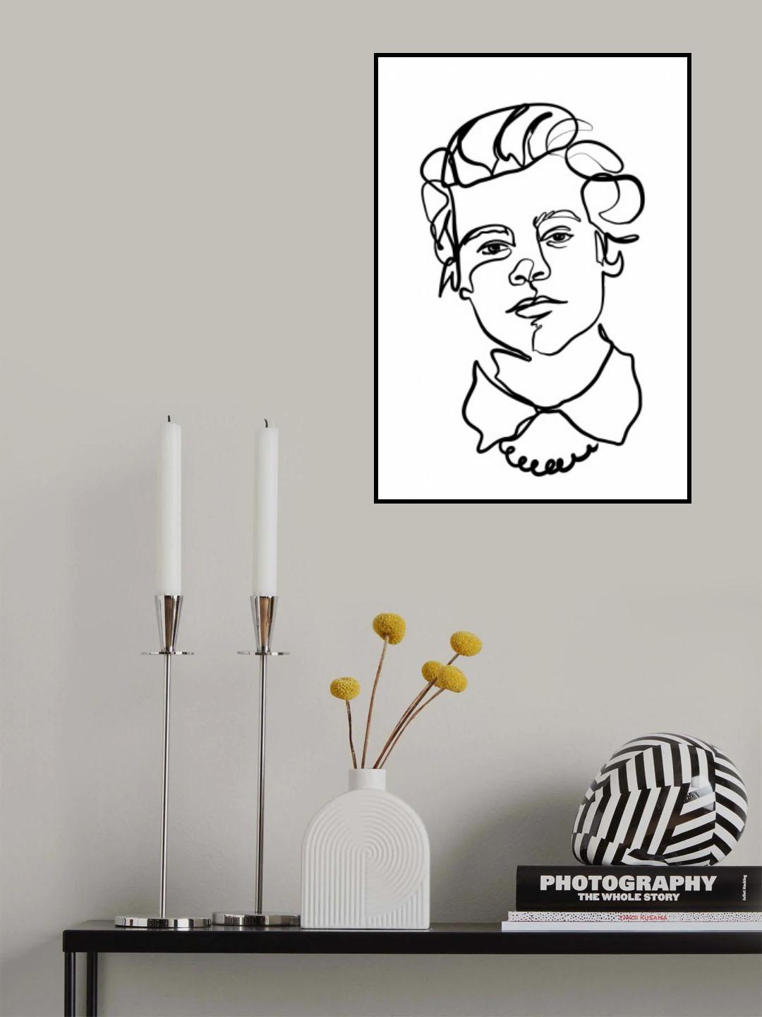 Harry Styles Poster och Canvastavla