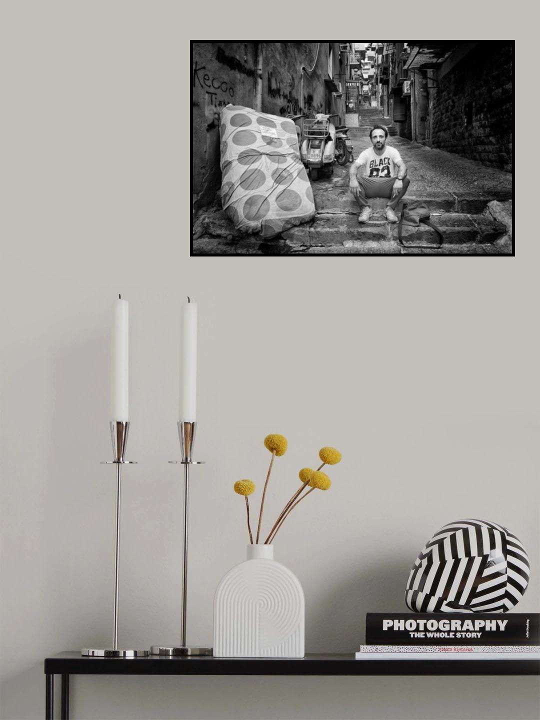 Napoli, Quartieri Spagnoli - Gaetano Poster och Canvastavla