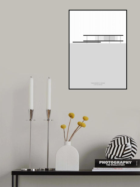 Minimal Farnsworth house Poster och Canvastavla