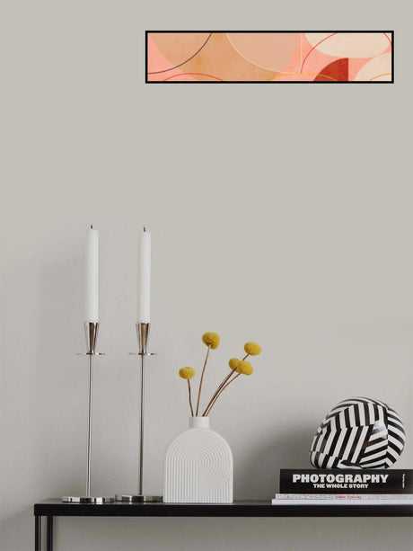 Mid Century Curry Yellow Blush Spring Poster och Canvastavla