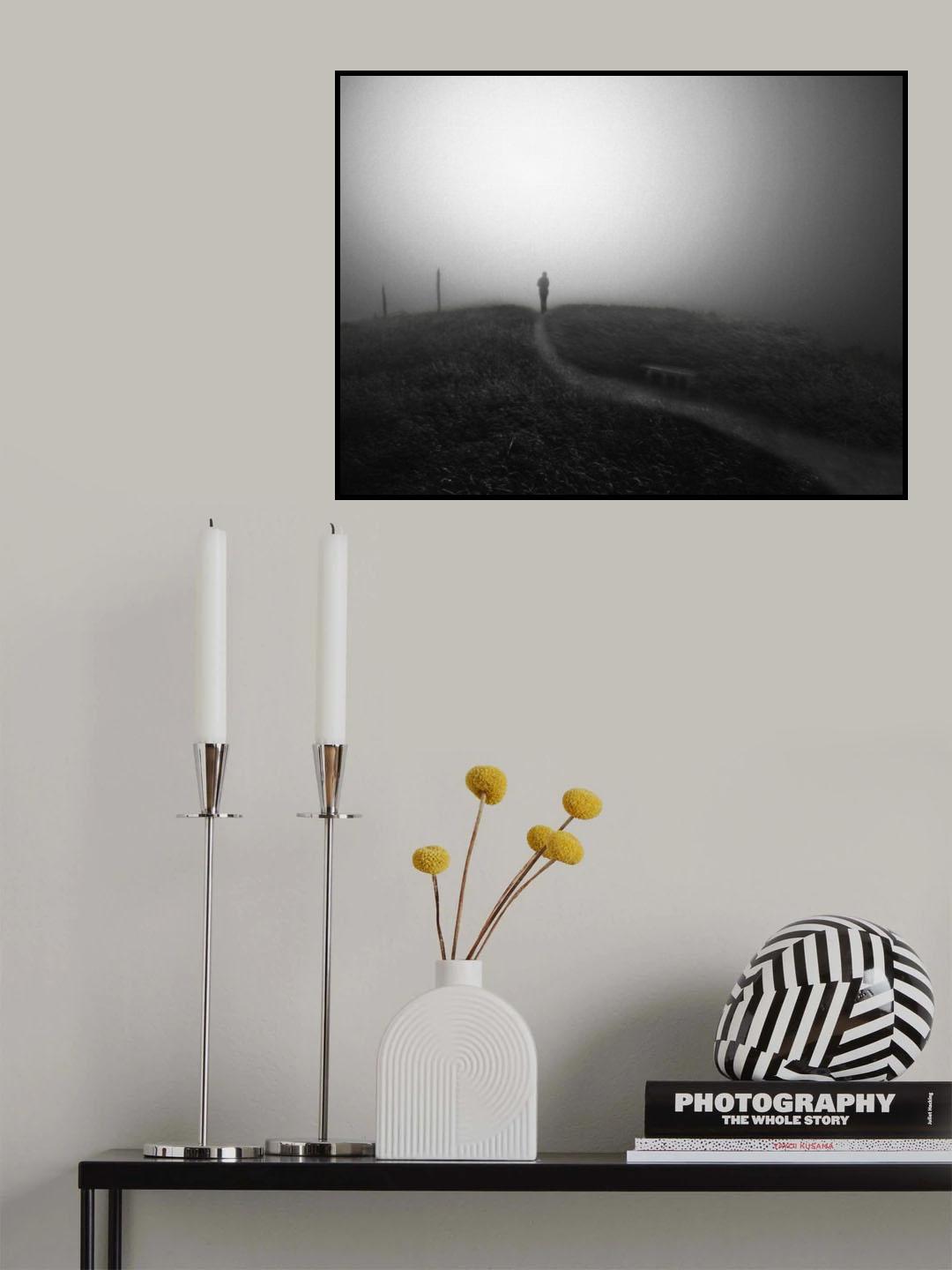 Chemin des brumes II Poster och Canvastavla