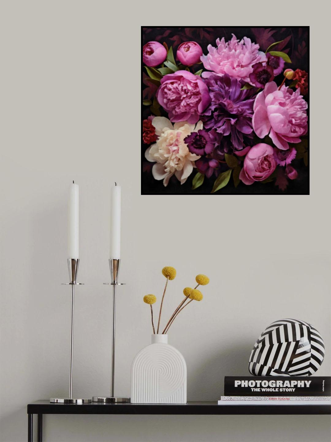 Spring Florals Watercolor Art Poster och Canvastavla