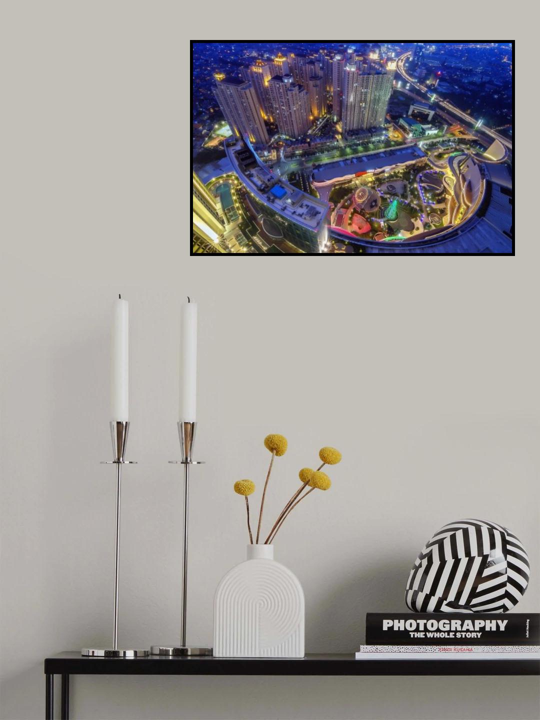Blue Hour at Central Park Poster och Canvastavla